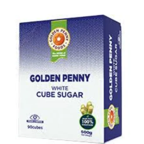 Golden Penny White Cube Sugar – 500g Box (90 Cubes)
