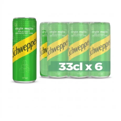 Gemini said Schweppes Virgin Mojito – Non-Alcoholic Coordinated Soft Drink (6-Pack Cans)