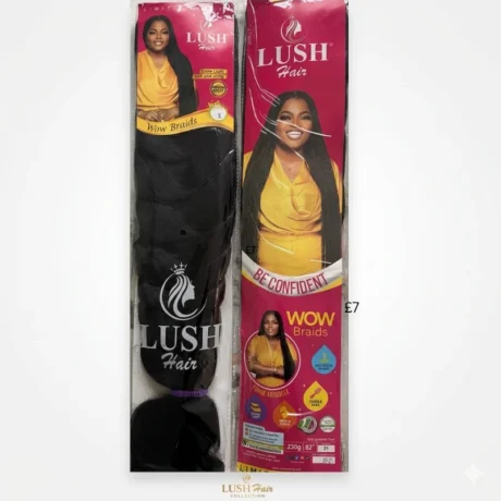 Lush Hair WOW Braids – Premium 82" Lightweight Braiding Hair (230g)