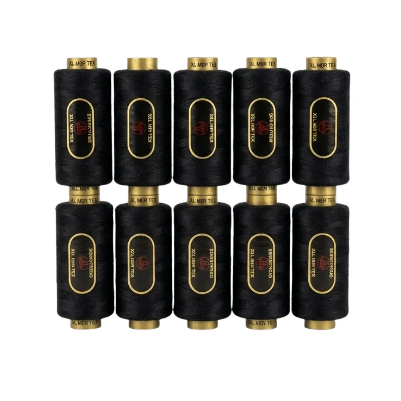 Premium All-Purpose Black Sewing Thread – High-Strength Polyester Spools Premium All-Purpose Black Sewing Thread – High-Strength Polyester Spools