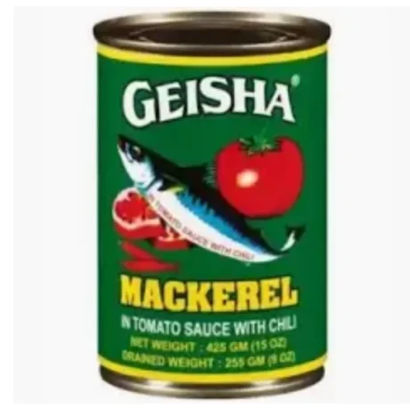 Geisha Mackerel in Tomato Sauce with Chili – 425g Tin