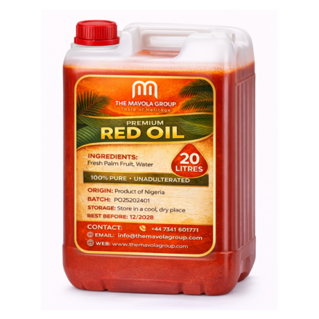 Mavola Premium Red Palm Oil – 100% Pure & Unadulterated
