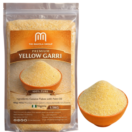 Yellow Garri – Premium Palm Oil Infused Cassava Flakes