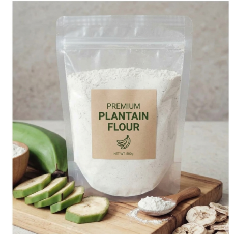 Premium Unripe Plantain Flour – 100% Natural Gluten-Free Flour