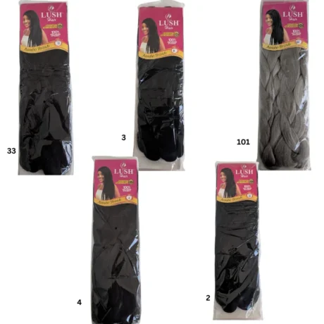 Lush Hair Jumbo Braids – Premium 100% Hot Water Efficient Extension